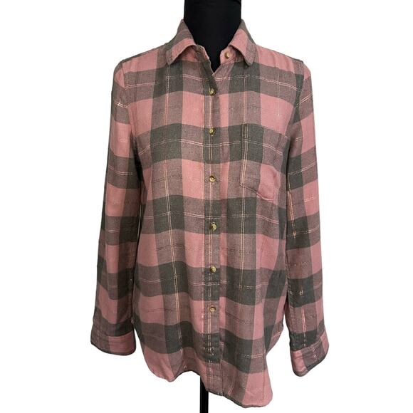 Aeropostale Flannel Button Down Check Size M - Picture 1 of 7